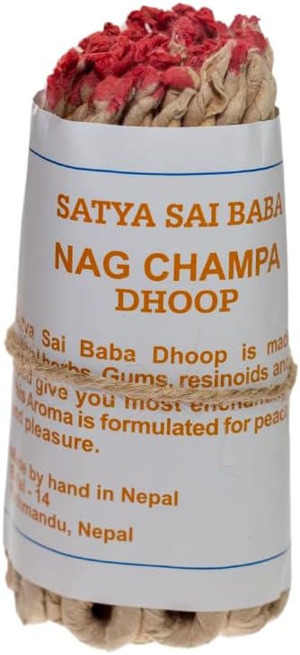 Down to Earth Handmade Nag Champa Rope Incense – 40-50 Ropes per Bundle, 3.5”-4” Long – Traditional Himalayan Incense from Nepal for Meditation, Relaxation, Yoga, Spiritual Healing & Aromatherapy