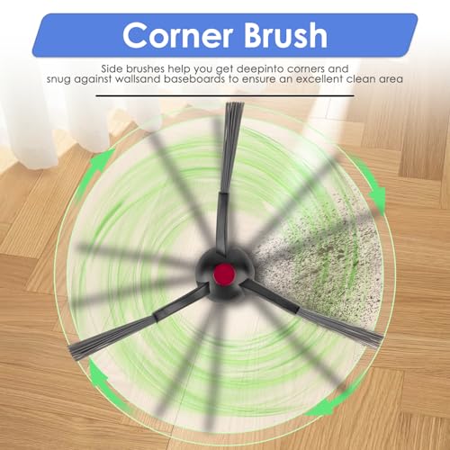 Image of (20 Pack) M12 Pro+ Replacement Parts Compatible with ECOVACS DEEBOT T30 Omni / T30 Pro Omni /Yeedi M12 Pro+ Robot Vacuum, 1 Roller Brush, 4 Side Brushes, 3 HEPA Filters, 6 Dust Bags, 6 Mop Pads