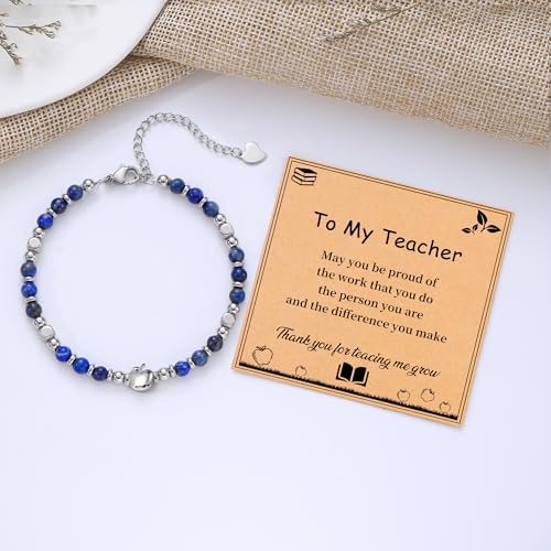 Image of Teacher Appreciation Gifts for Women, Christmas Gift for Women Teacher Bracelet