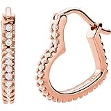 Farbe: roségold Michael Kors Damen-Ohrringe Creolen Herz Silber roségold Love MKC1336AN791