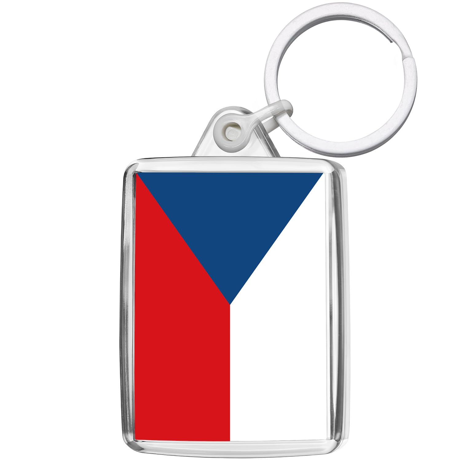Pixly® Czech Republic Flag Keyring Key Fob Country Keychain Keepsake Czechia Souvenir Gift