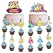 Miotlsy Princesa Cupcake Toppers,Cupcake Toppers LindoTemática Princesa En Forma de Pastel Toppers,Shirayuki / Sirena Modelos Baby Shower Fiesta de Cumpleaños Pastel Decoración Suministros,14 pcs