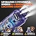 Whisper Quiet Dog Nail Grinder with 4 LED Lights, Safe & Stress-Free for Sensitive Dogs Cats of All Breeds & Sizes, 3 Grinding Bits, 3-Speed, Pet Nail Trimmers, Rechargeable Painless Grooming Kit Blue