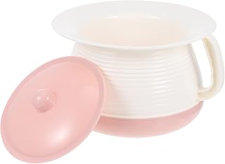 DOITOOL Bedpans for Women Chamber Pot Plastics Urine Bucket with Lids Portable Urinal Toilets Urine Bucket Bottle Bedpan Spittoon for Women Men Elderly Patient Disabled Pink Urine Bottle