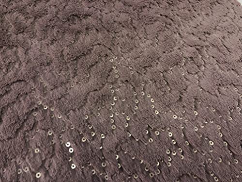Tissu imitation fourrure de luxe mauve pour plaid et coussin