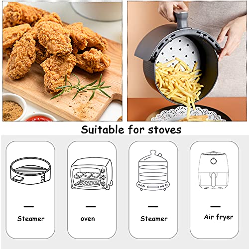 Fangehong 200 Fogli Carta Pergamena Rotonda, 8Inch...