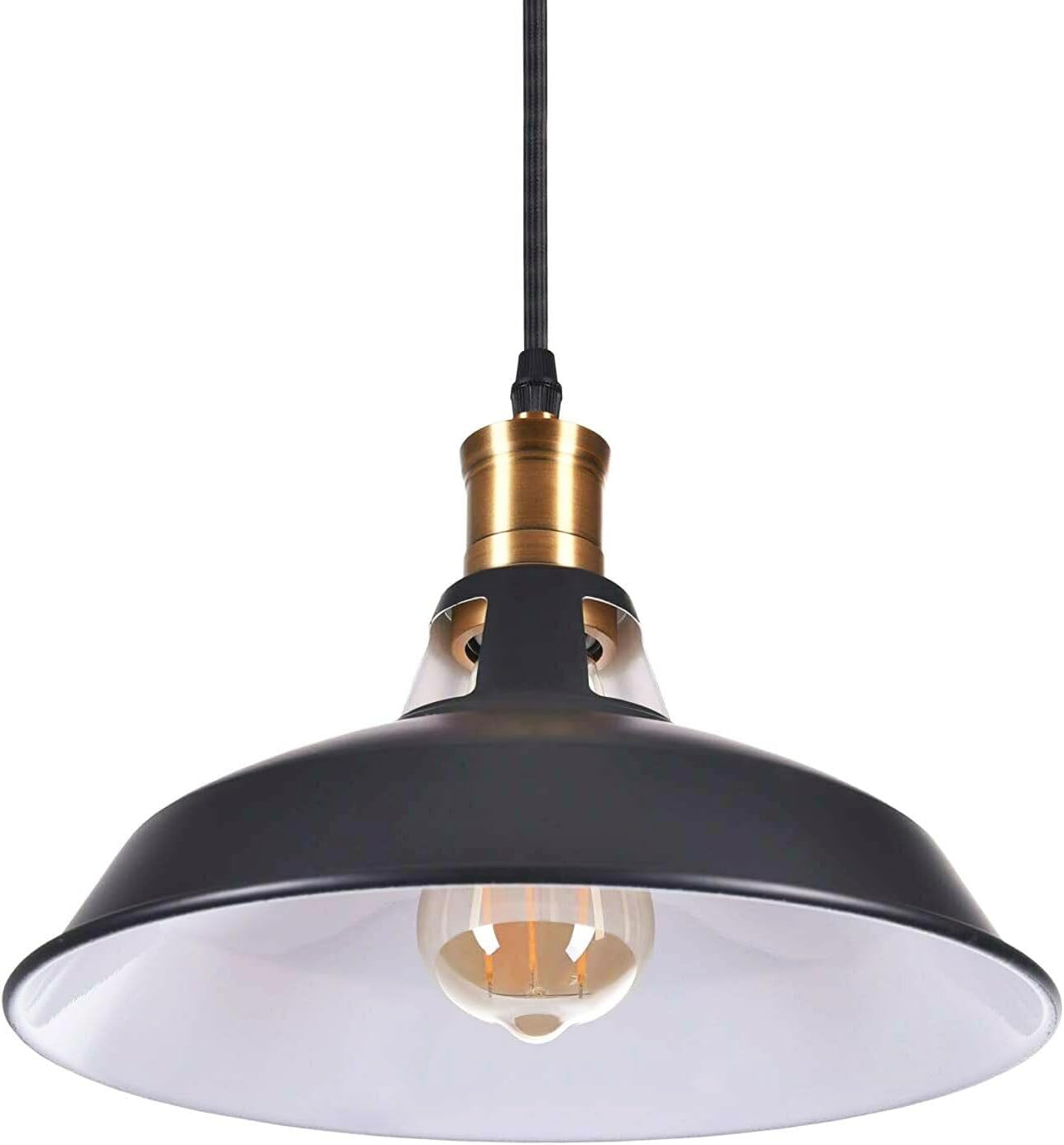 Lampadario Industriale Vintage A Sospensione - 3 Pezzi, E27, Nero/rame. Per Loft, Bar, Casa - Foto 4