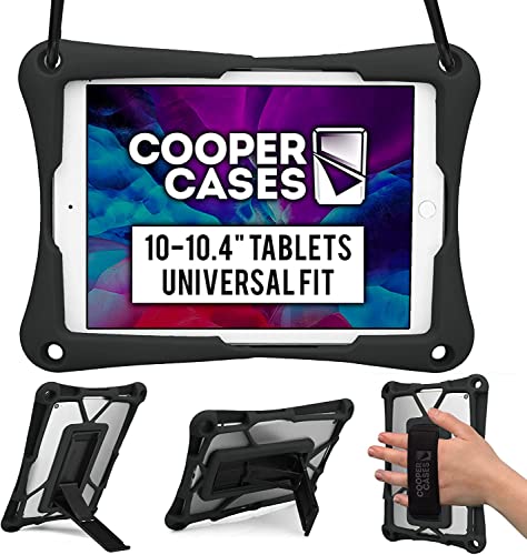 Cooper Trooper Rugged 10-Inch Tablet Case, 10.1, 10.2, And 10.4-Inch Tablet Case | Tablet Cases 10.1-Inch Universal Bumper Protective Drop Shock Proof Kids Holder Carrying Cover Bag With Hand Strap #TOP21