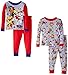 Paw Patrol Little Boys' Rescue Coming 4-Piece Pajama Set, Red, 4T
