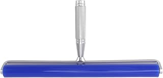 Herramienta limpiadora de Rodillos Manual de Silicona Eliminador de Pelusas estáticas laminadas con Mango de Metal Azul (10 Pulgadas)