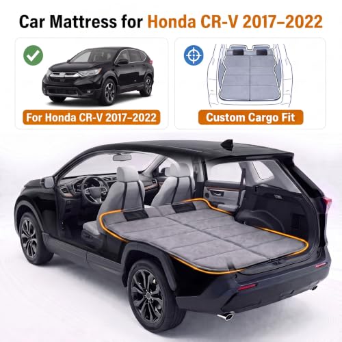 Image of Car Mattress for 2017-2022 Honda CR-V, Upgraded Non-Inflatable Thickened Foam SUV Car Camping Mattress, Foldable Trunk Sleeping Pad Car Bed Mattress for Road Trips Camping Travel