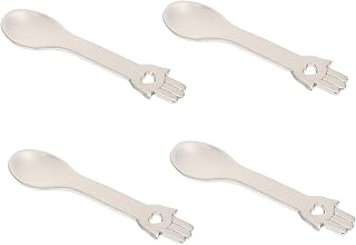 BESTOYARD 4 Pçs Creme Facial Colher Cosmética Reutilizável Mini Espátula De Metal Mini Espátula Para Cosméticos Maquiagem Raspador Colher De Maquiagem Espátula De Beleza Colher De Creme