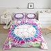 Tie Dye Volleyball Print Comforter Sports Bedding Set for Kids Boys Girls Ball Comforter Set Soft Decor Volleyball Games Duvet Set Full Size Boys
