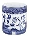 HIC Blue Willow Utensil and Kitchen Tool Holder, Fine White Porcelain, 6-Inches