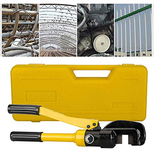 Image of Nutronics SC-12 Hydraulic Rebar Cutter 6 Ton Steel Bolt Chain Cutting tool Heavy Duty, Bolt Cutter 4mm to 12mm for Padlocks, Lock Cutter Heavy Duty Non-Slip Handle Bolt Cutter