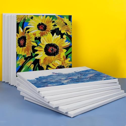 ESRICH-Stretched-Canvas-for-Painting-11x14-Inch-36-Pack-Blank-Canvas-58-in-Profile-Primed-Cotton-White-Canvases-for-Painting-for-Oil-Acrylic-Paint