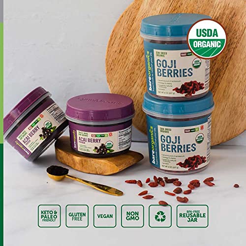 Bareorganics Amla, Indian Gooseberry & Superfood Powder, Dietary Supplement, 8 Oz #TOP2