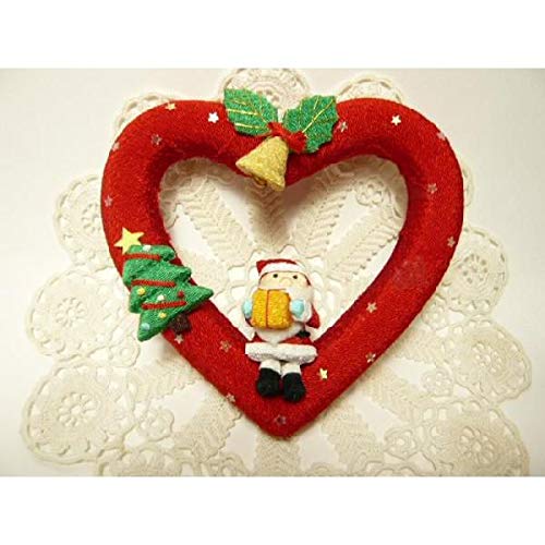 ハートリース Amazon | 布リース・発泡スチロール ・ハートリース60mm(横幅