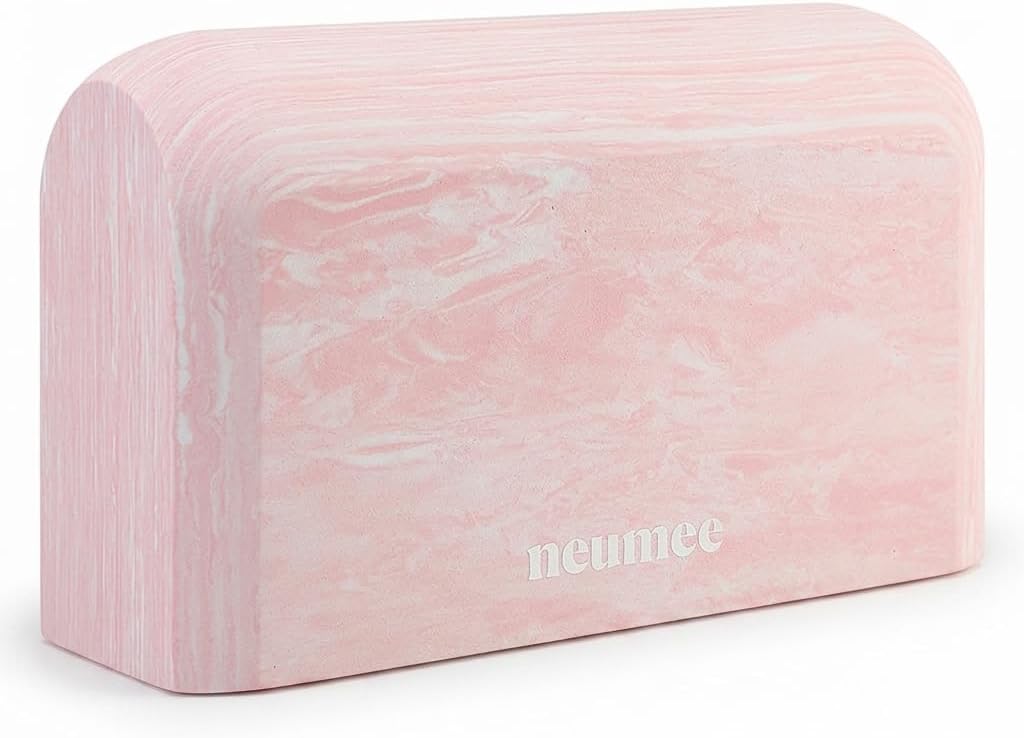 Bloque de yoga, ladrillo de yoga de espuma EVA con forma de arco y agarre antideslizante, bloque de yoga portátil ligero para mujeres y hombres, diseño de pintura de tinta, accesorios de yoga para posturas, pilates, meditación, equilibrio y estiramiento