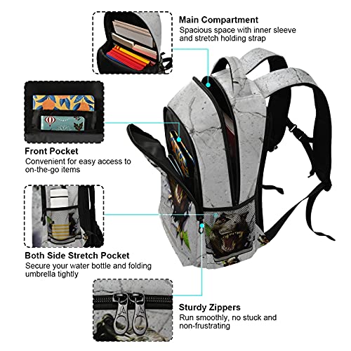 Alaza Laptop Backpack For School Girls & Boys, Durable And 3D Dinosaur Bookbag With Reflective Strip 16.7 X 11.6 X 6.9In #TOP4