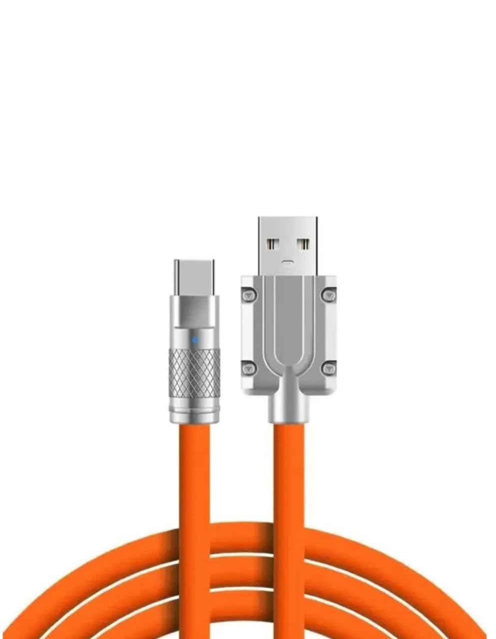 ORIONIS 60W USB to Type C Super Fast Charging USB Cable Compatible with OnePlus, Oppo, Vivo, Xiaomi, Realme, Samsung & Other Type-C Devices & 480Mbps Data Sync Speed - (1 m, Orange) (B0D9NSJJ9C) Amazon Price History, Amazon Price Tracker