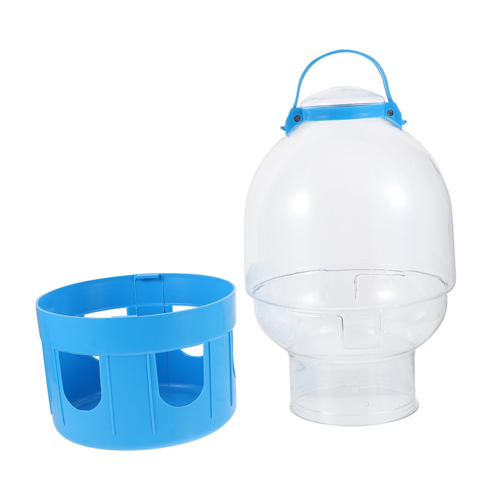 Wasserspender Zufällige Farbe aus PVC Tauben mit Großer Kapazität Abnehmbar und Einfach zu Bedienen für Vogeltränke und Heimdekoration