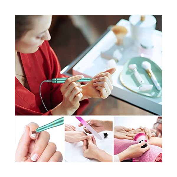 Eektrische Nagelfräser für Gelnägel Acrylnägel Kallus Entfernen, 20000U/Min Professionell Elektrisch Nagelfeile… – Bild 8