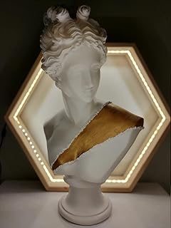 Large Greek Sculpture Statue, Female Sculpture, Diana Gold Cloth Sculpture, Greek Goddess Bust, Sculptures Statues, God Sculpture, 22"