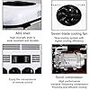 Climatiseur Toit 12V/24V CC pour Camping-Car,Unité Climatisation Toit - sans Conduit,Refroidissement,Climatisation Stationnement avec Télécommande,pour Camping-Cars/Camions/Bus etc,White-12V