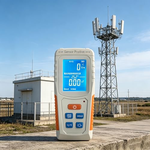 Probador de radiación electromagnética portátil para un análisis seguro de espacios y oficinas 6