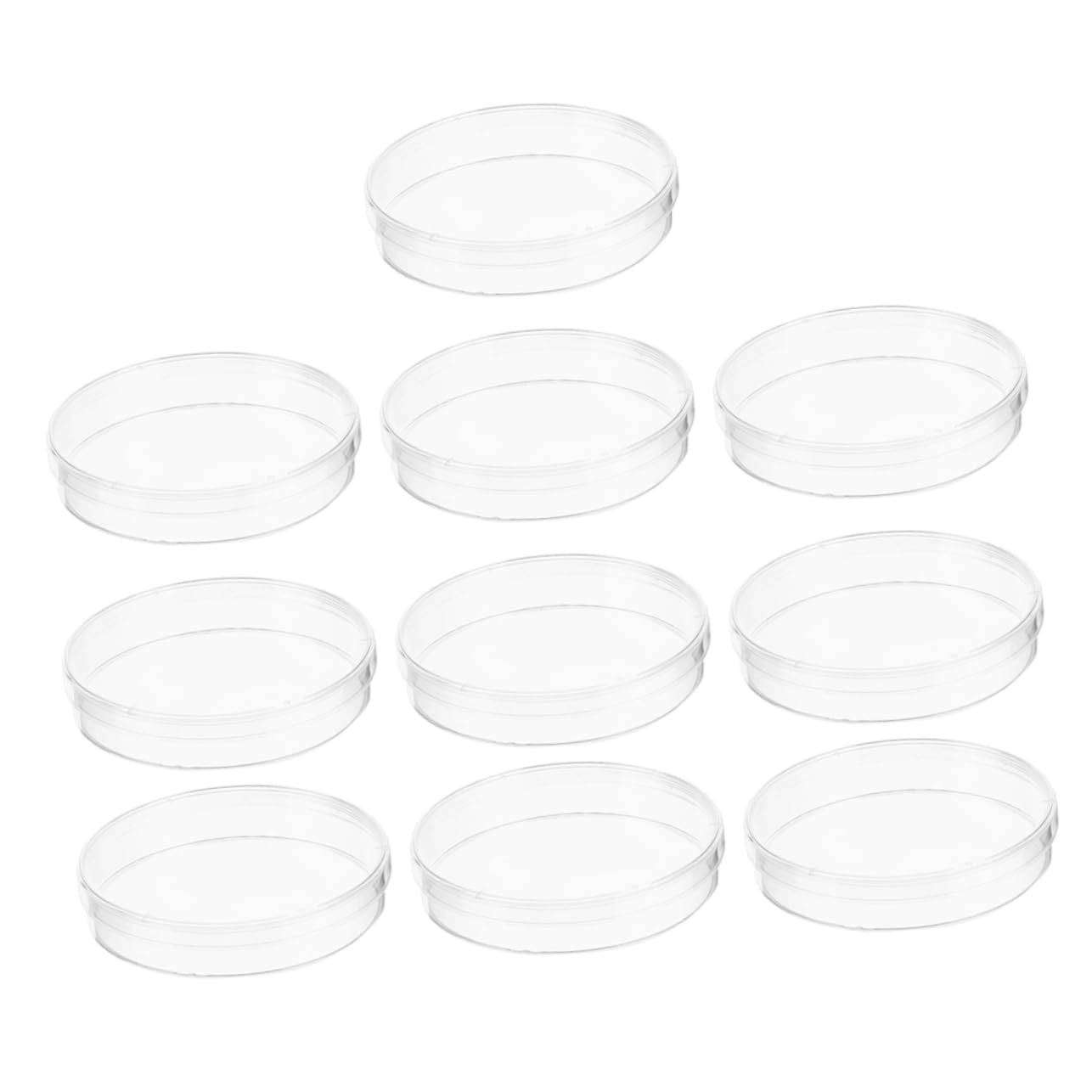 SOLUSTRE 40pezzi Piastre Petri Trasparenti Per Laboratorio Con Coperchio Piastre Per Cultura Cellulare Adatte Per Esperimenti Scientifici e Uso Didattico