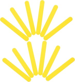 CIYODO 25pcs Spatula Tongue Spatulas Glue Sticks Bulk Wooden Tongue Sticks Tongue Scraper Resin Bulk Crafts Useful Tongue Depressor Clinic Tongue Depressors Pp Yellow