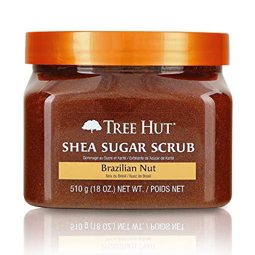 Tree Hut Shea Sugar Scrub Brazilian Nut, 18oz, Ultra Hydrating and Exfoliating Scrub for Nourishing Essential Body Care (Pack of 3)