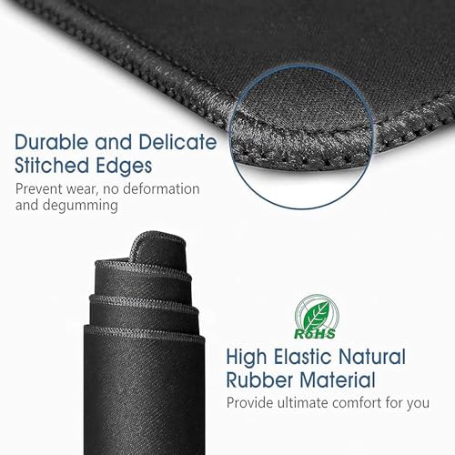 Image of Storite 5 Pack 220mm x 180mm x 2mm Speed Type Gaming Non-Slip Rubber Base Mousepad Desk Mat Keyboard Pad for Laptop /Computer Office PC & Home