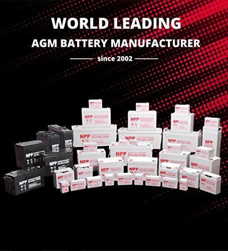 Npp Np6-225Ah (4 Pcs) 6V 225Ah Golf Cart Agm Deep Cycle Rechargeable Battery Replace Battery For Pallet Jack, Trolling Motor, Rv thumb #3