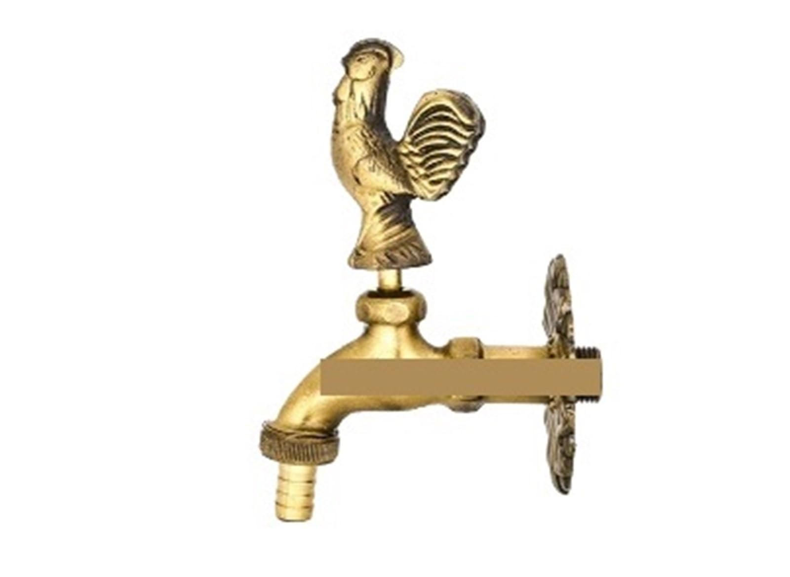 Outside Tap Outdoor Garden Faucet Shape Bibcock with Antique Brass Tap for Washing Mop/Garden Watering(TYPE8)