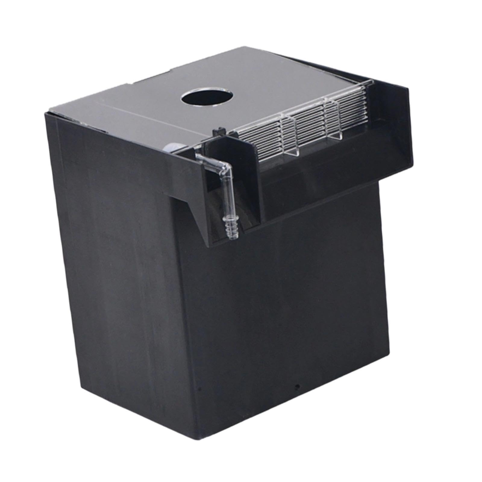 Aquarium Boîte Éleveur pour Poissons Boîtier de Protection pour Jeunes Poissons Boîte à Filtre Média pour Aquarium Boîte Hatchery pour Filet D, Noir