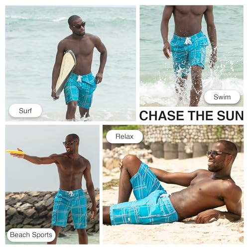 Image of Kanu Surf Men's Flex Plaid Swimtrunk