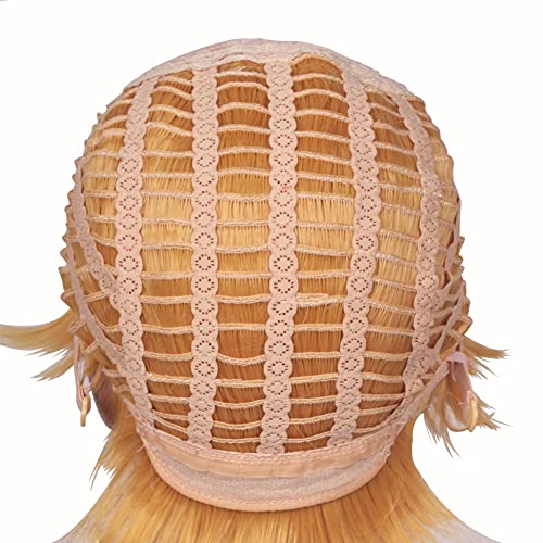 Colorground Short Blonde Prestyled Cosplay Wig With Elf Ears Halloween #TOP5