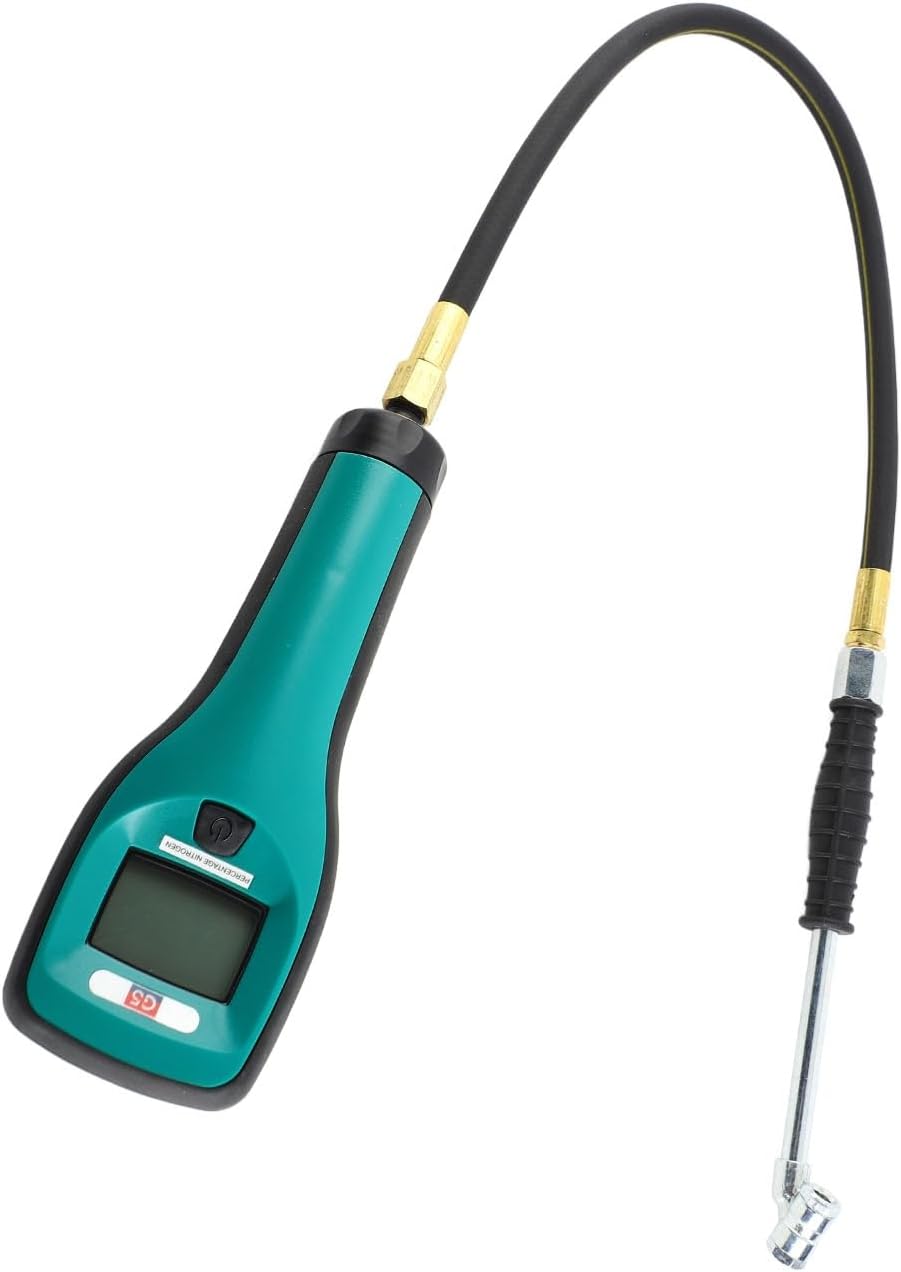 Nitrogen Purity Tester, Handheld Nitrogen Analyzer Meter for Tyre Inflation, Automotive Nitrogen Gas Purity Gauge for Car Tyre Pressure Systems, Workshop Garage Tool