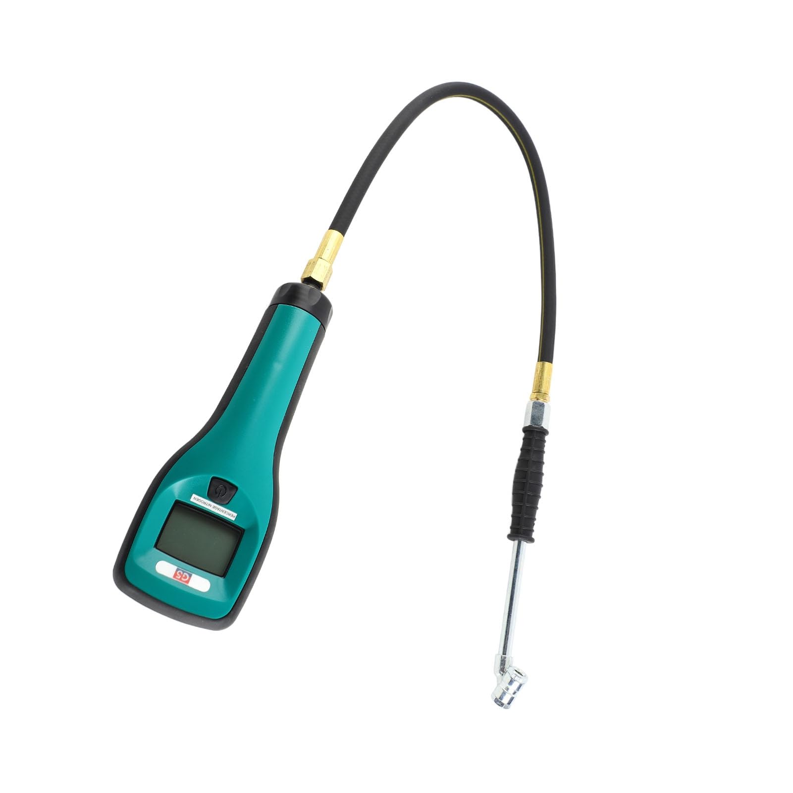 Detector de Gas Portátil Pruebas Precisas de Nitrógeno en Neumáticos Automotrices - Analizador Portátil con Apagado Automático, Batería y Sensor Reemplazables, Construcción de Aleación de