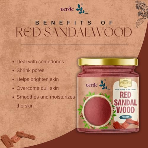 Image of 100% Natural Face Packs of Organic Kasturi Manjal & Premium Forest Grade Red Sandalwood Powder for Beatiful Glowing Skin (Combo of 2)