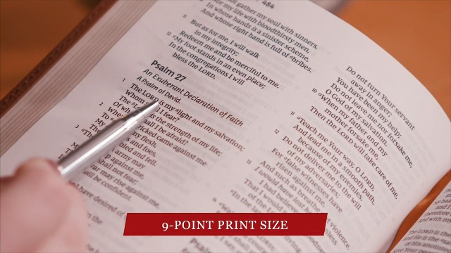Image of NKJV, Deluxe Thinline Reference Bible, Genuine Leather, Brown, Red Letter, Comfort Print: Holy Bible, New King James Version