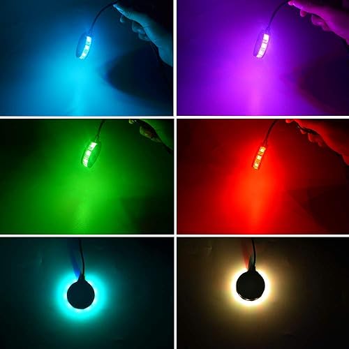 Miniatura 4 de Luz LED RGB para rueda de motocicleta, 2 unidades, luz de llanta brillante para motocicleta, automóvil, bicicleta