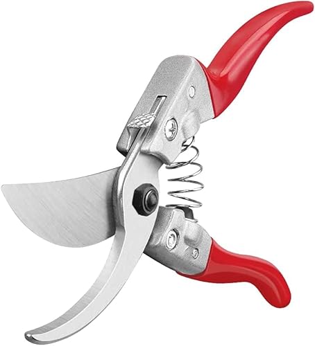 Stedi Garden Scissors, Garden Shear With Ergonomic Handles For Extreme Comfort, Labor-Saving Sharp And Sk-5 Carbon Steel Pruning Clippers, With 0.6'' Cutting Capacity, Red #TOP21