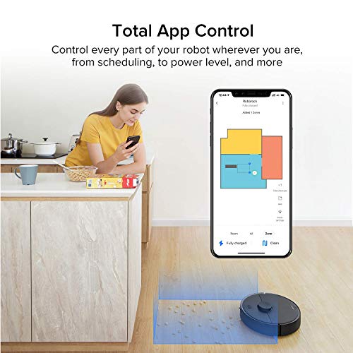 Image of roborock S4 Max Robot Vacuum with Lidar Navigation, 2000Pa Strong Suction, Multi-Level Mapping, No-go Zones, Ideal for Carpets and Pets Robotic Vacuum(Renewed)