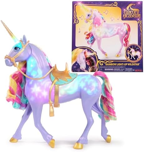 Unicorn Academy Rainbow Light-up Wildstar, Dolls & Unicorn Toys, Ages 4+