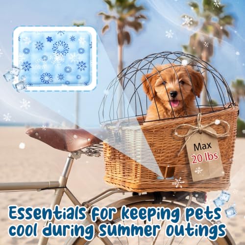 Sunnymove Wicker Dog Bike Basket