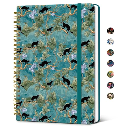 Journal pour écrire A5 Taja de 140 pages avec reliure spirale pratique