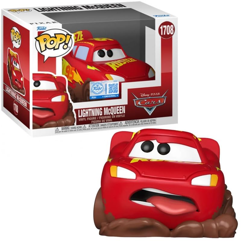 Funko Pop! Disney Pixar | Cars Rayo Mcqueen Nº1708 | Special Edition | Figura de Vinilo Coleccionable | Lightning Mcqueen Edición Especial | FS